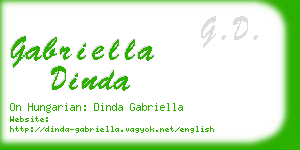 gabriella dinda business card